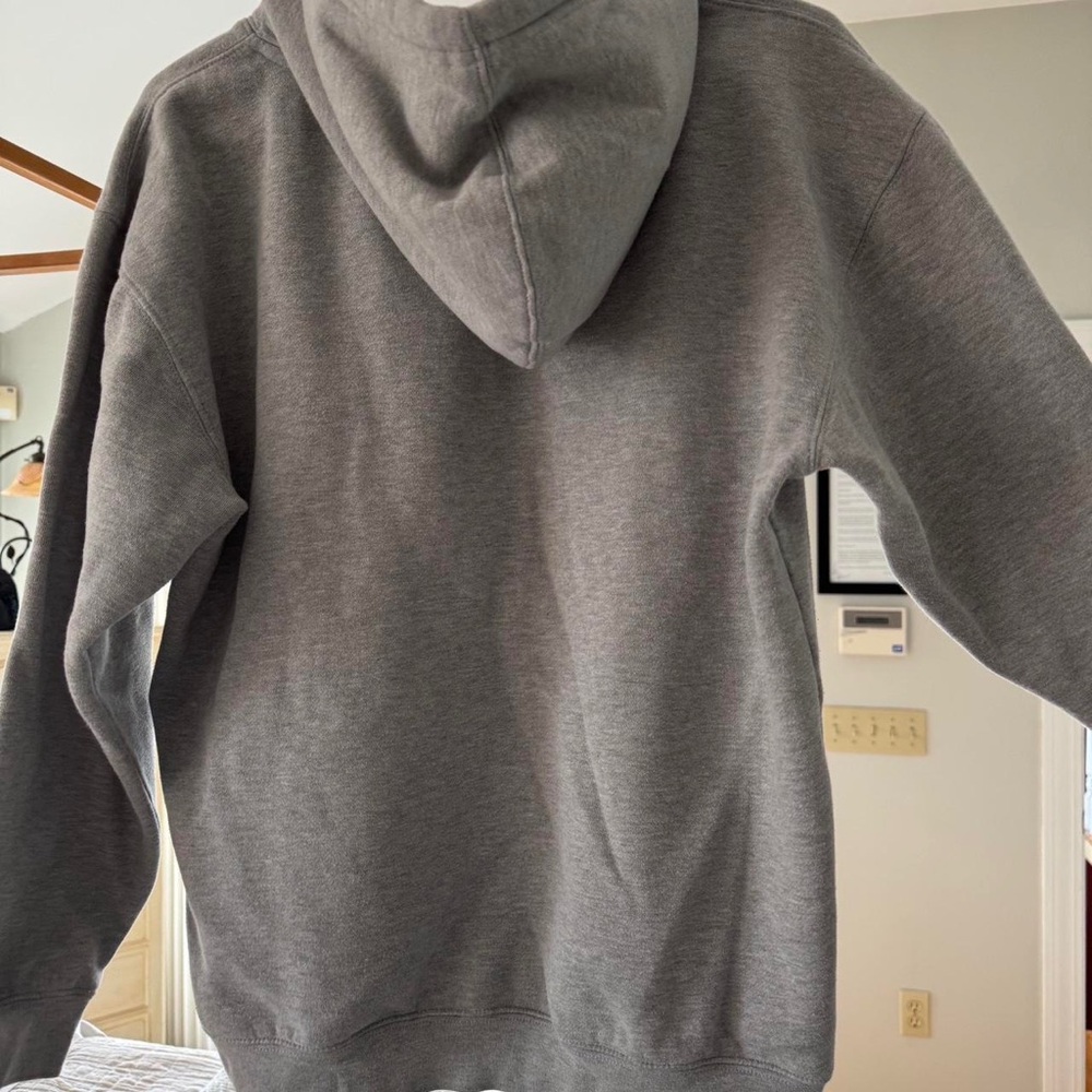 Gray Hoodie with Green and Brown Logo - Picture 4 of 4